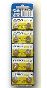 Hitachi Maxell Button Cell LR44 Alkaline Batteries Reverse Import ...