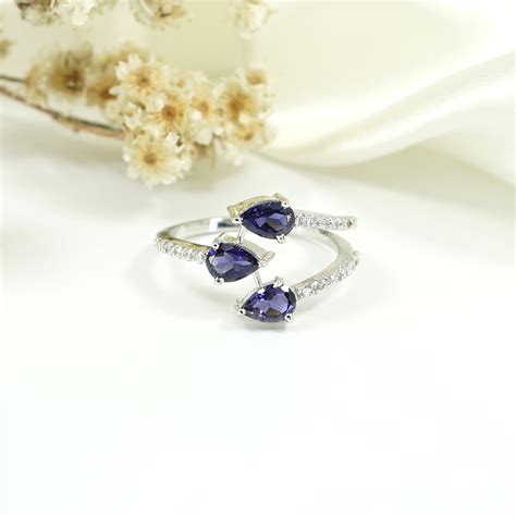 Enchanted Pear Cut - Diamond Simulant Engagement Ring – Nysha Jewels