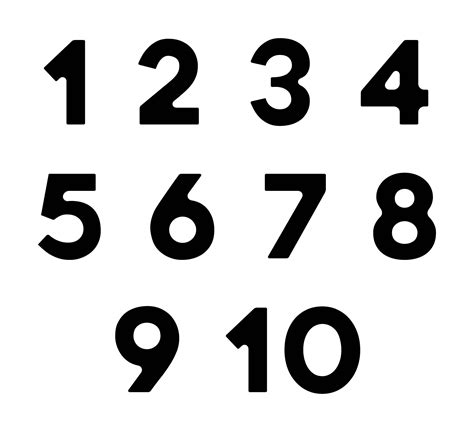 Image result for Printable Block Number Templates