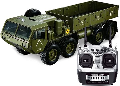 RC Military Truck, 1:12 Scale 8WD Remote Control Car, 2.4GHz Army Cars ...