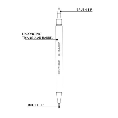 Kaco Kalor Water color pen (double tip) collaboration with National ...