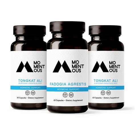 Buy Momentous Tongkat Ali & Fadogia Agrestis s, 60 Day Supply, Support ...
