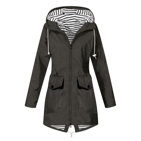 Akafmk Plus Size Womens Rain Jackets,Women Waterproof with Hood ...