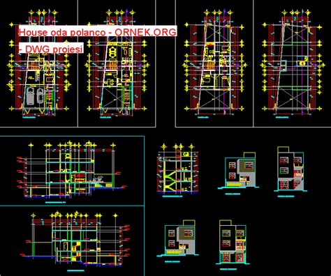 House oda polanco dwg projesi - Autocad Projeler