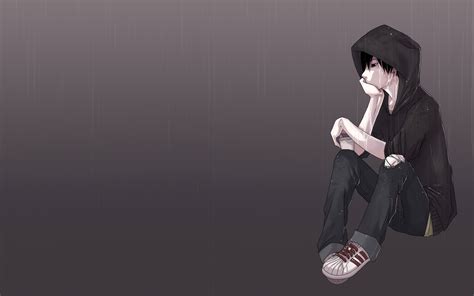 boy, anime, lonely Wallpaper, HD Anime 4K Wallpapers, Images and ...