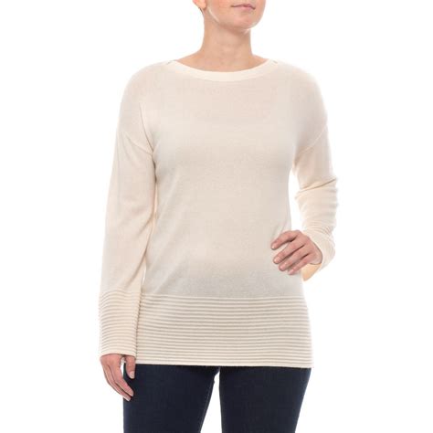 Ellen Tracy 100% Cashmere Pullover Sweater (For Women) in Sweet Vanilla ...