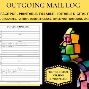 Image result for Outgoing Mail Log Template