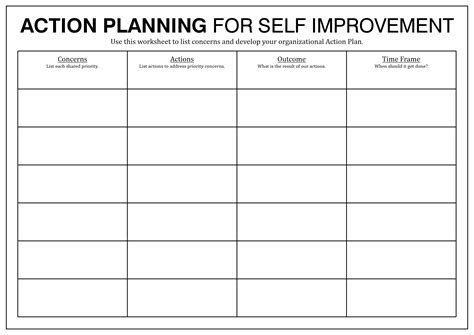 Printable Wellness Recovery Action Plan Activities