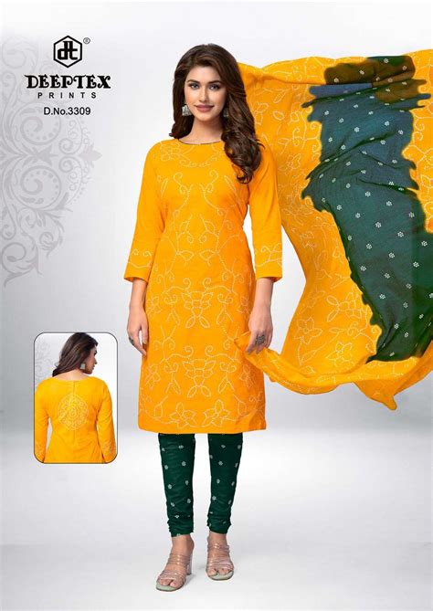 DEEPTEX PRINTS CLASSIC CHUNARIS VOL 33 COTTON BANDHANI PRINT SALWAR ...