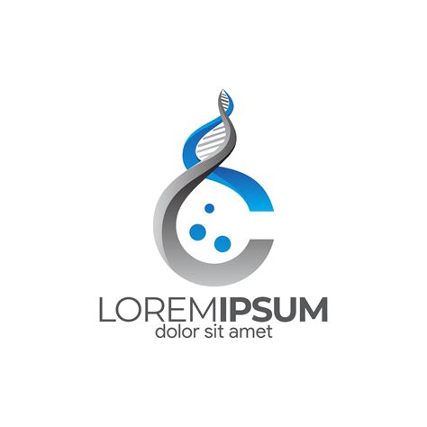 Letter C DNA Laboratory Logo Vector Template 22520265 Vector Art at Vecteezy