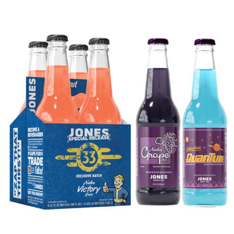 Jones Soda Fallout Nuka Cola Quantum & Grape (355ml) x Jones Soda Fall