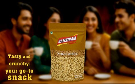 Bansiram Namkeen | Nylon Gathiya | Crispy & Light | Traditional Indian ...