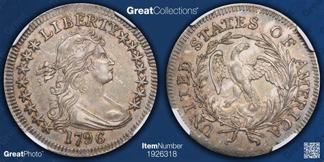 1796 Draped Bust Quarter PCGS AU-55+ (CAC Green) (Item 1926318 ...