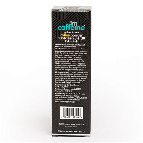 Mcaffeine Coffee Powder SPF 30 PA+++ Sunscreen, 4 gm Price, Uses, Side ...