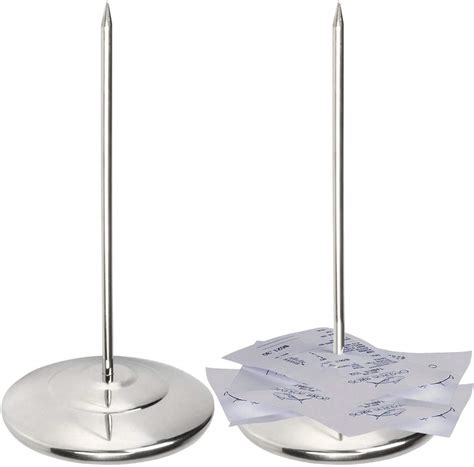INDIAN DECOR 38820 Restaurant Receipt Holder, Stainless Steel Check ...