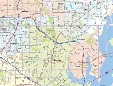 Buy Dallas - Fort Worth Metro Area Laminated Wall Map Online at Lowest ...