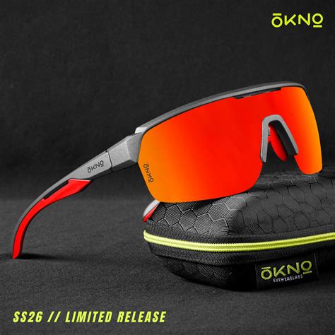 OKNO XPLR Red Sports Sunglasses – High-Octane Style, No-Slip Grip ...
