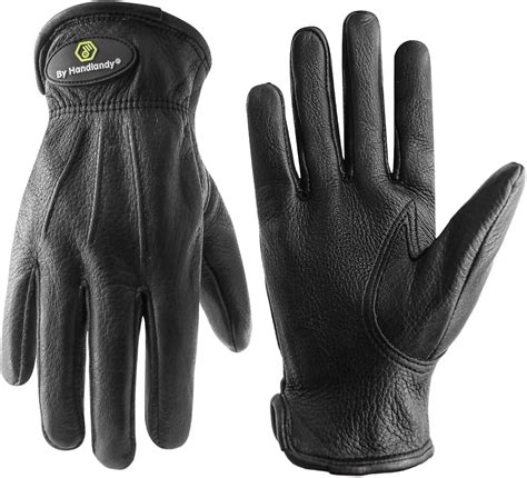 Buy Deerskin Leather Work Gloves for Men Women, Utility Heavy Duty ...