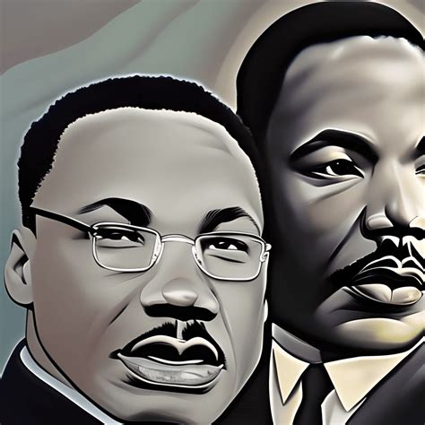 Malcolm X And Martin Luther King Painting