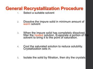 Image result for Recrystallization Procedure Small-Scale