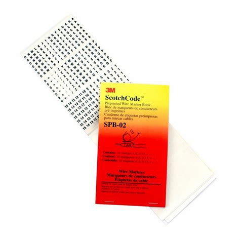 3M™ ScotchCode™ Pre-Printed Wire Marker Book SPB | 3M India