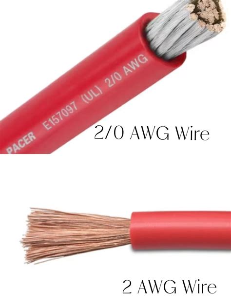 2 AWG & 2/0 AWG Wires: The difference