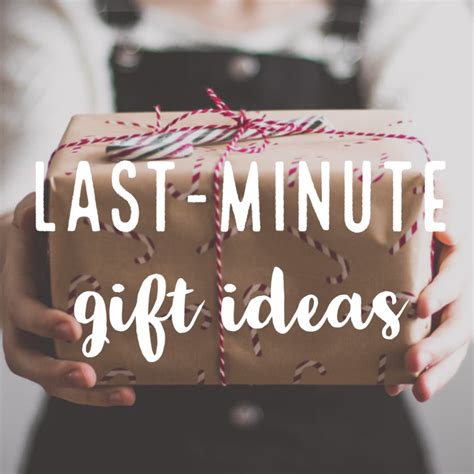 LAST-MINUTE GIFT IDEAS FOR CHRISTMAS