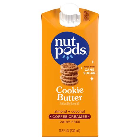 nutpods Coffee Creamer, Dairy-Free, Cookie Butter, Almond + Coconut (11 ...