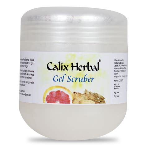Buy Calix Herbal Gel Scruber Face Scrub for Pore Unclog, Blackhead ...