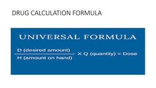 Basic Drug Calculation Formulas 的图像结果
