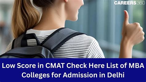 MBA Colleges in Delhi Accepting Low CMAT Score 2026: Admission, Fees ...