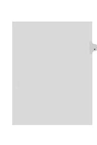 Kleer-Fax Letter-Size Individual Letter Index Dividers, Side Tab, 1 ...