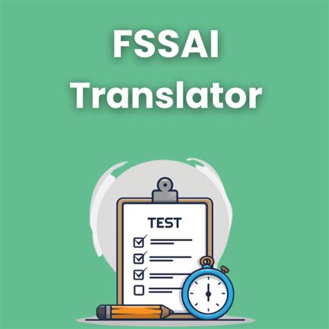 FSSAI Hindi Translator Mock Test Series 2025