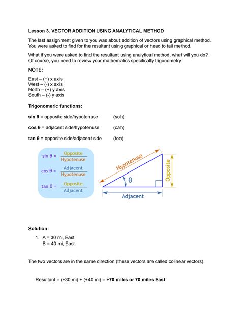 Image result for Vector Addition Analytical Method