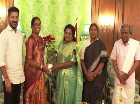 Telangana CM Revanth Reddy, Speaker and other officials call on Governor