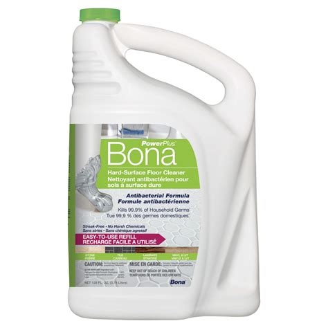 Bona PowerPlus Antibacterial Hard Surface Floor Cleaner, Assorted Sizes ...