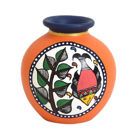 TERRACOTTA WARLI HAND PAINTED POTS