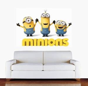 Impression Wall 46 cm Minions Design Self Adhesive Sticker Price in ...