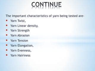 Image result for Yarn Testing Methods