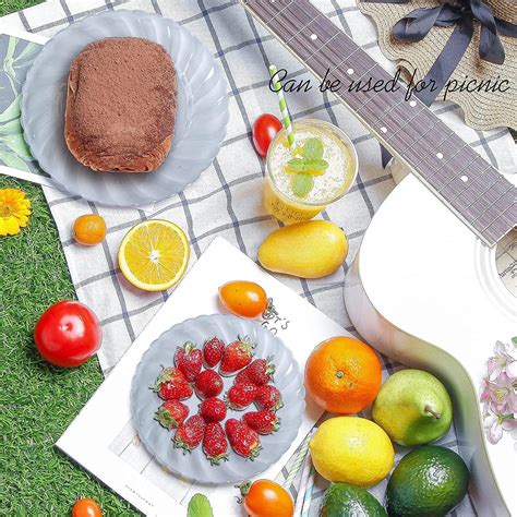 Buy KINSUNG 9 Inch Clear Plastic Plates - 100pcs x 9 Inch Premium ...