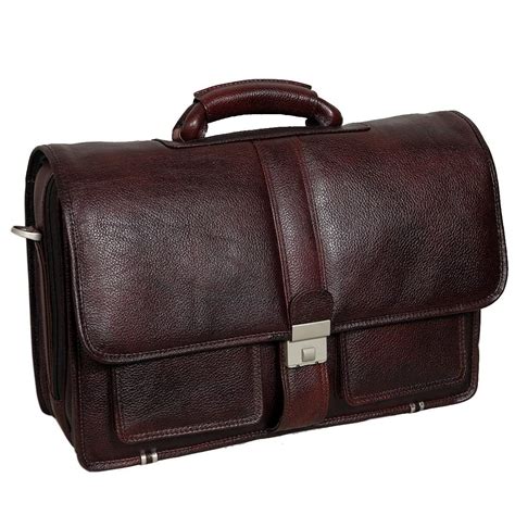 Buy Genuine Leather Laptop Bags For Men Office Use 24 Liters Upto 16 ...
