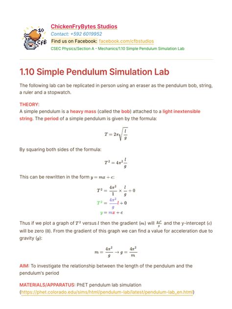Pendulum Simulation 的图像结果
