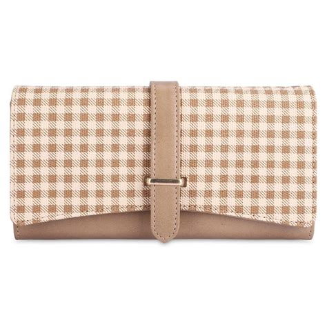Buy Womens Wallet with Checks Design, Snap Flap Closure – The Clownfish