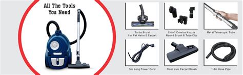 INALSA Vacuum Cleaner Bagless Cyclonic Clean Max -1900W with Turbo ...