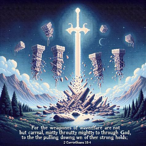 What does 2 Corinthians 10:4 mean? | Bible Art