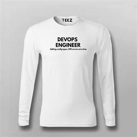 Devops Engineer Tshirt for men – TEEZ.in