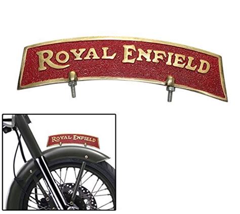 Chitra Traders Front Fender Mudguard Plate Golden Red of Brass for ...