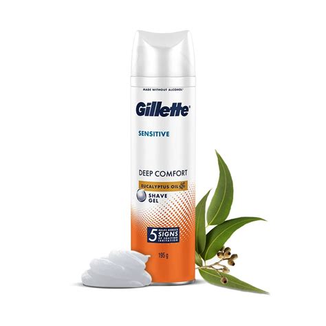 Gillette Sensitive Deep Comfort Shave Gel, 195 gm Price, Uses, Side ...