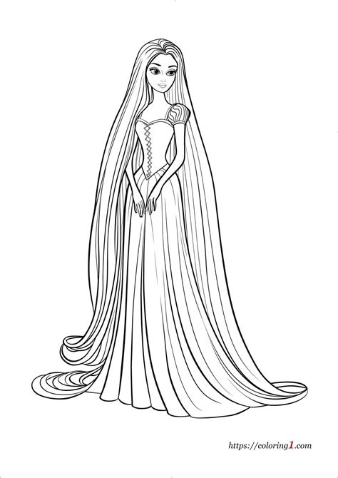 Rapunzel Desenho Para Colorir