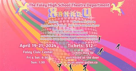 Foley High Theatre Presents XANADU, Foley Civic Center, 19 April 2024 ...